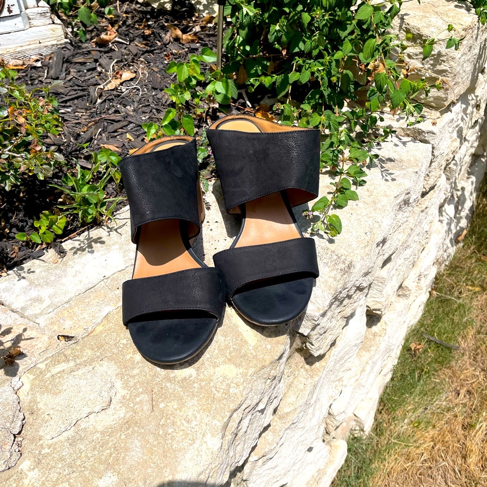 Franco Sarto, Black, Wedge Heels, Size 10
